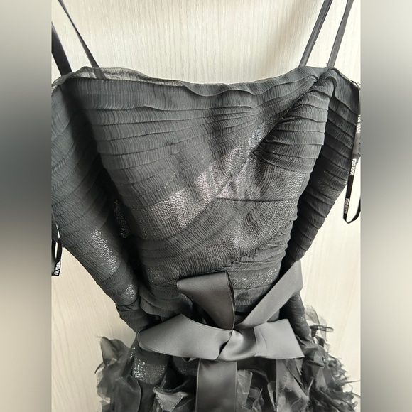 Tadashi Shoji Elegant Black Ruffle Gown - Picture 12 of 12